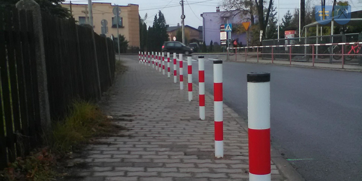 Chodnik służył jako parking